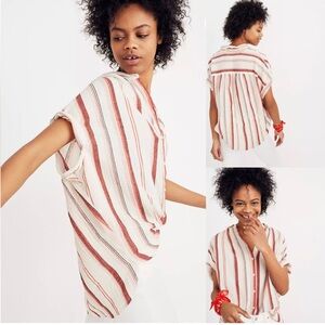 Madewell Women’s Size S 100% Cotton Albee Stripe Button-Down Shirt